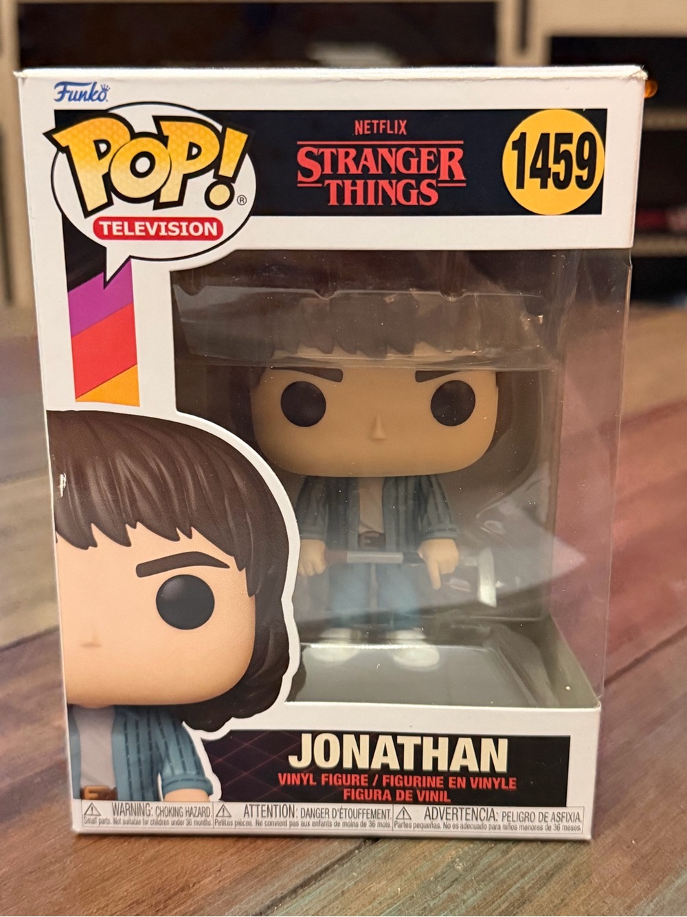 Funko Stranger Things Pop! Jonathan in Blue Jacket (box damaged)
